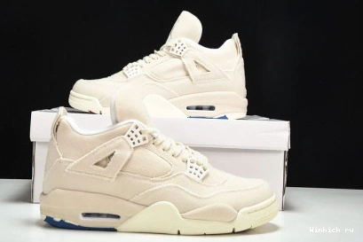 Blank Jordan 4 Canvas Retro 1001